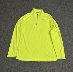 Nike Dri-Fit Element 1/4 Zip Pullover Size XL Running Volt