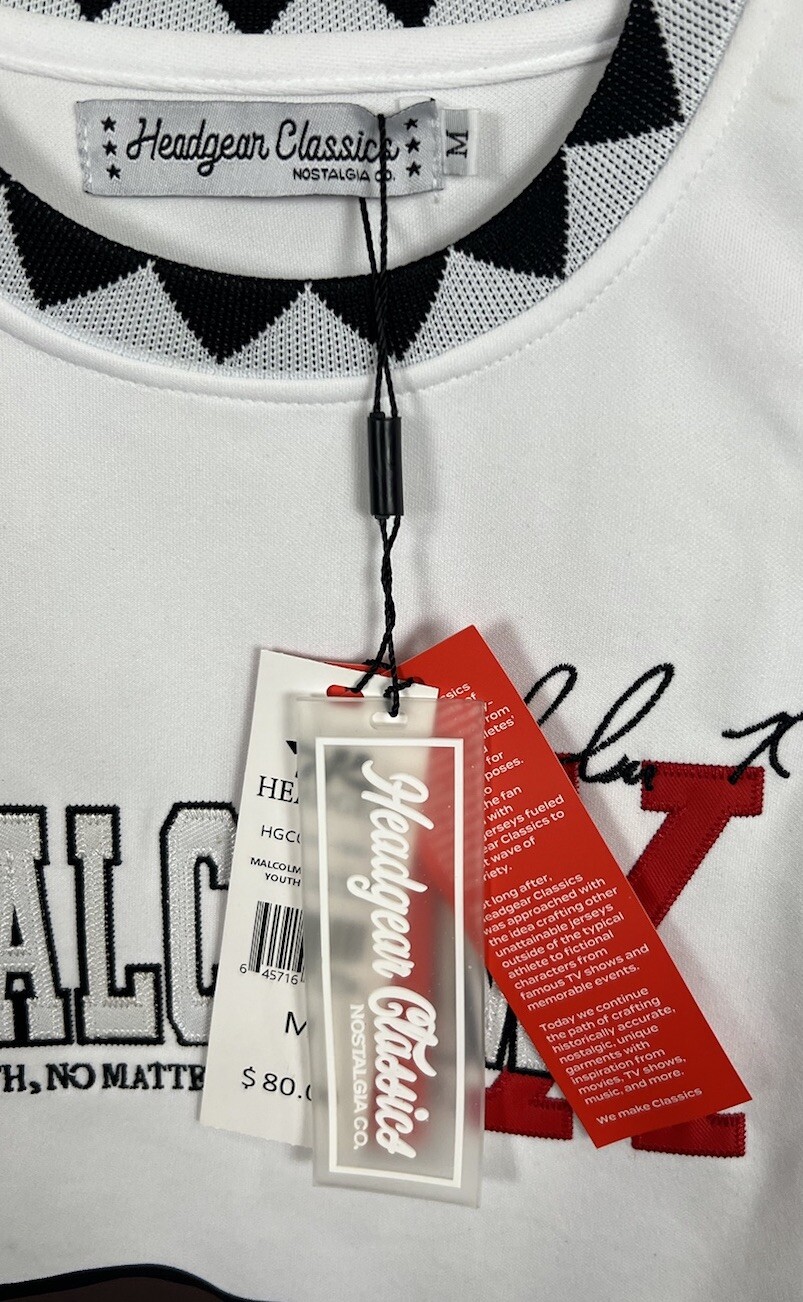 Headgear Classics Basketball Jersey " Malcom X " Size Youth Medium gallery