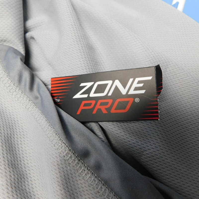 Zone Pro Sport Men's Long Sleeve Crew Neck Sport T-Shirt Gray, XL #3257 gallery