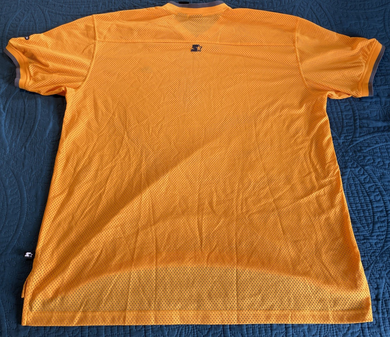 90's Y2K Starter Embroidered Jersey Shirt Gold Yellow XL oversized gallery
