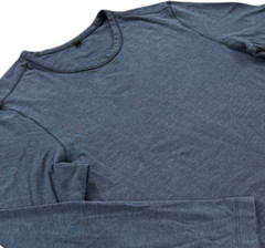Lululemon Mens 5 Year T-Shirt Long Sleeve Athletic Stretch Heather Navy Size S