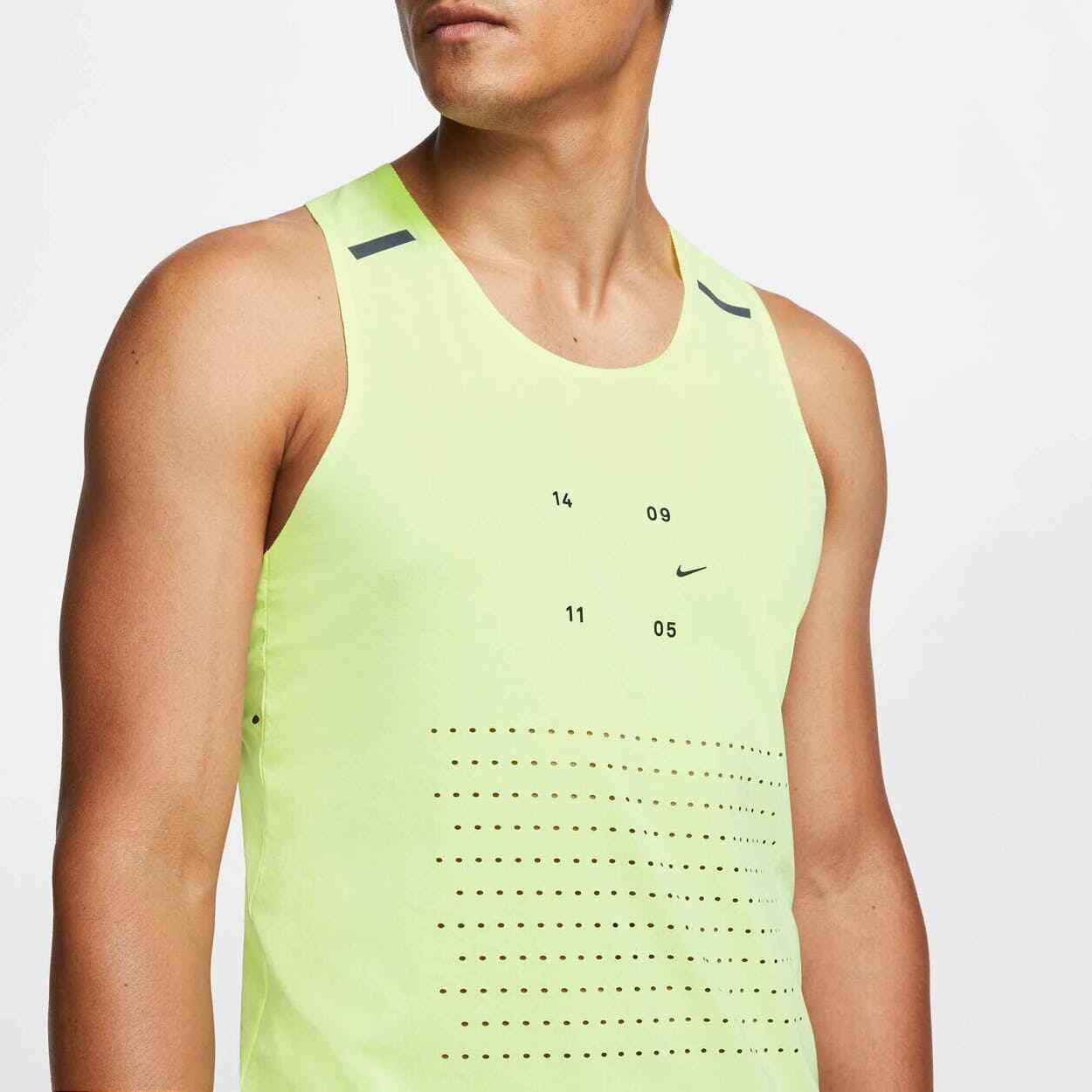 Nike Tech Pack Running Tank Gilet Singlet Barley Volt Slim Fit Large gallery