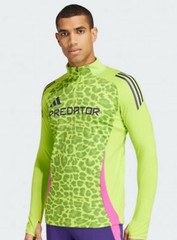 NWT Adidas PREDATOR Training Top Green Long Sleeves Track Soccer Top LARGE