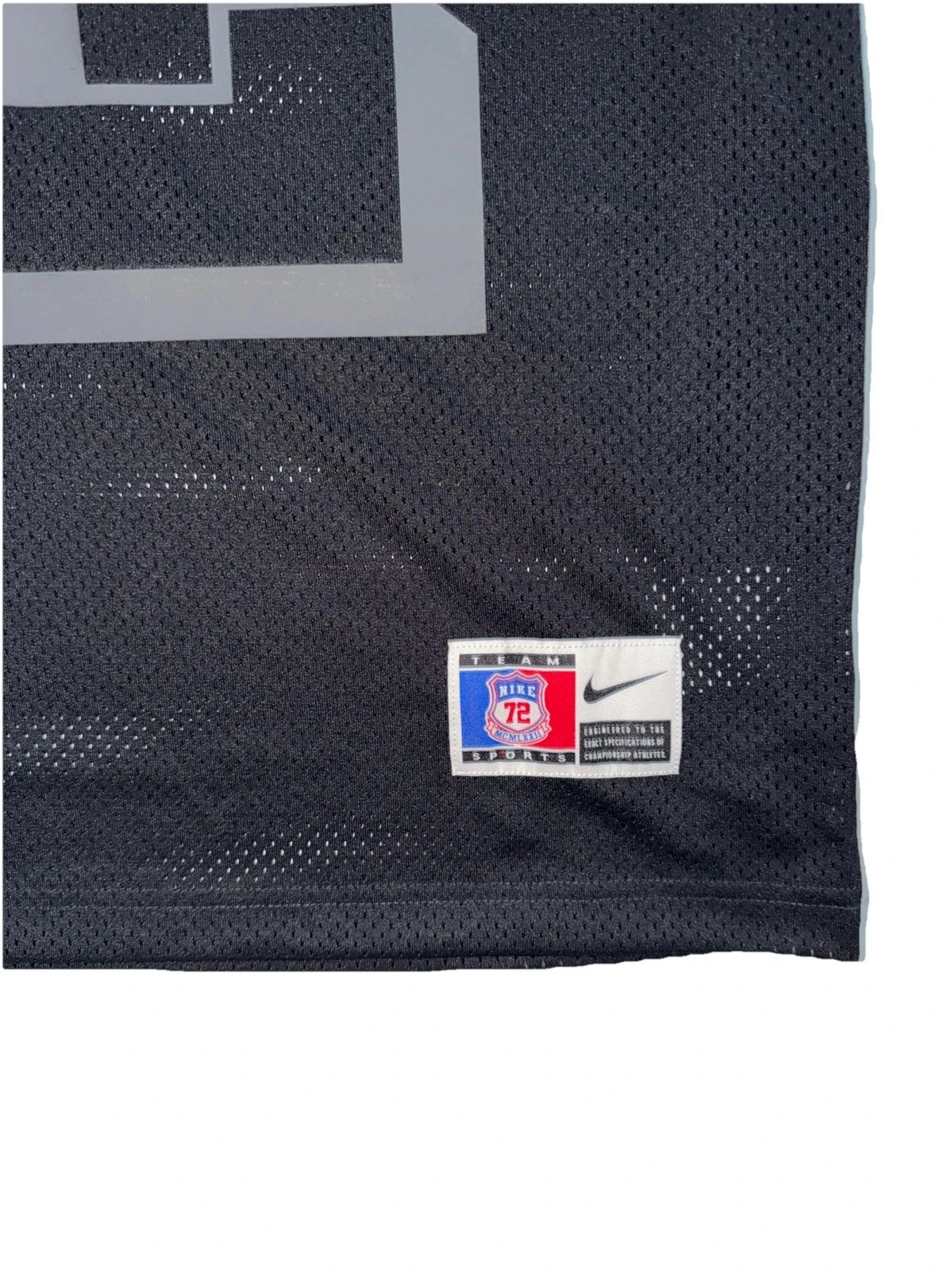 NWT Nike Next Up Football Gridiron Jersey 72 Swoosh Black Mens XL IH7492-010 gallery