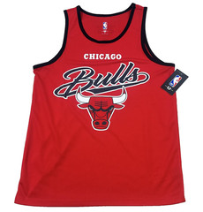 Chicago Bulls Shirt Mens Medium Red NBA Basketball Tank Top Jersey Game Tested