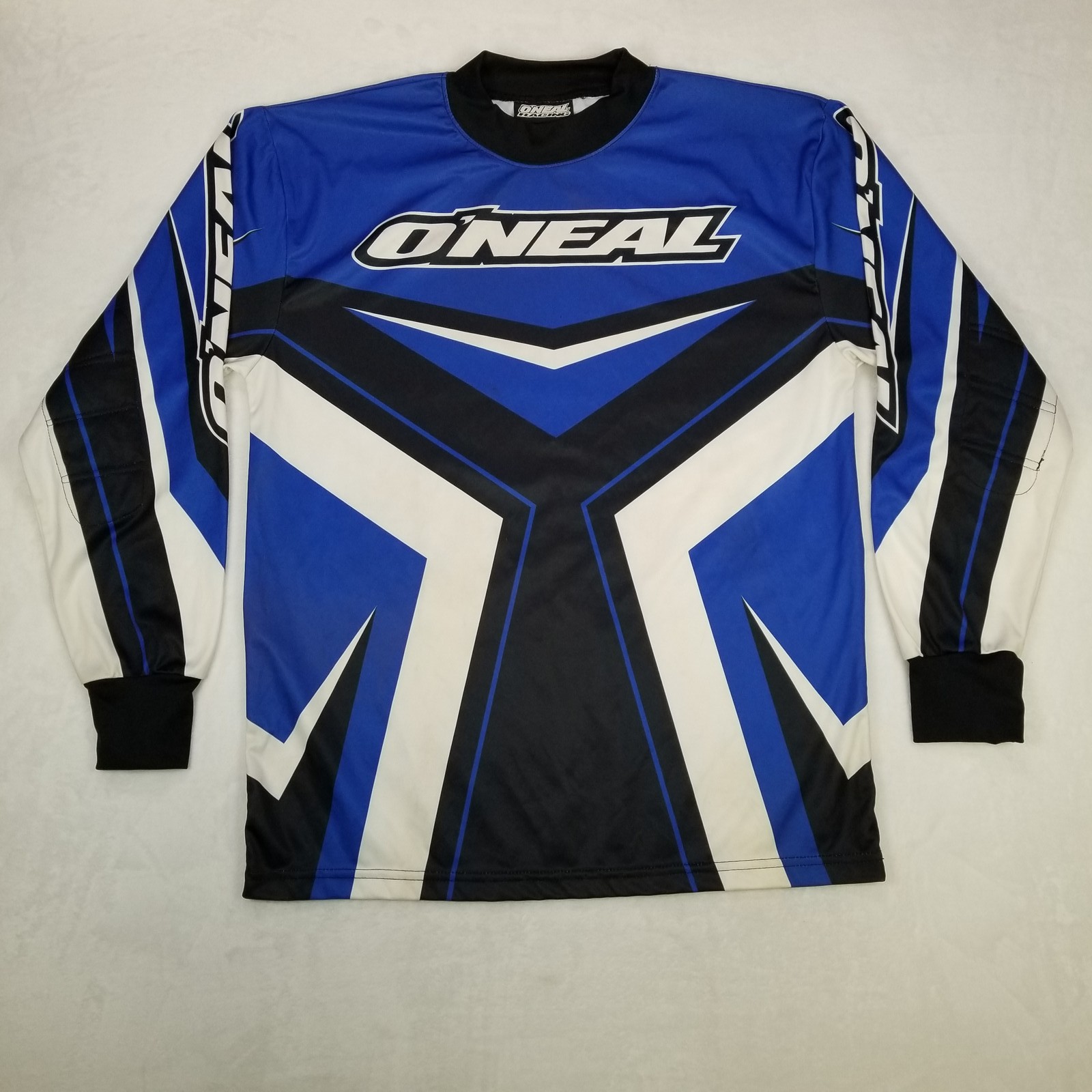 O'Neal Racing Blue Black White Long Sleeve Motocross Jersey Shirt Men's Small gallery