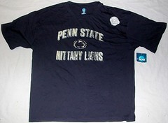 PENN STATE NITTANY LIONS T SHIRT SHORT SLEEVE MEN’S 2X 3X BLUE GRAY NWT by KA