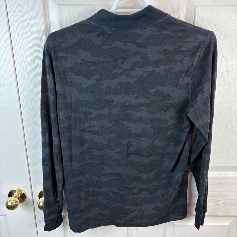 Men's Municipal Utility Sport 1/4 Zip Pullover Camo Medium M Gray Long Sleeve gallery