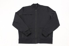 Public Rec Men’s Large Crosstown Bomber Jacket Stretch Full Zip Pockets Black