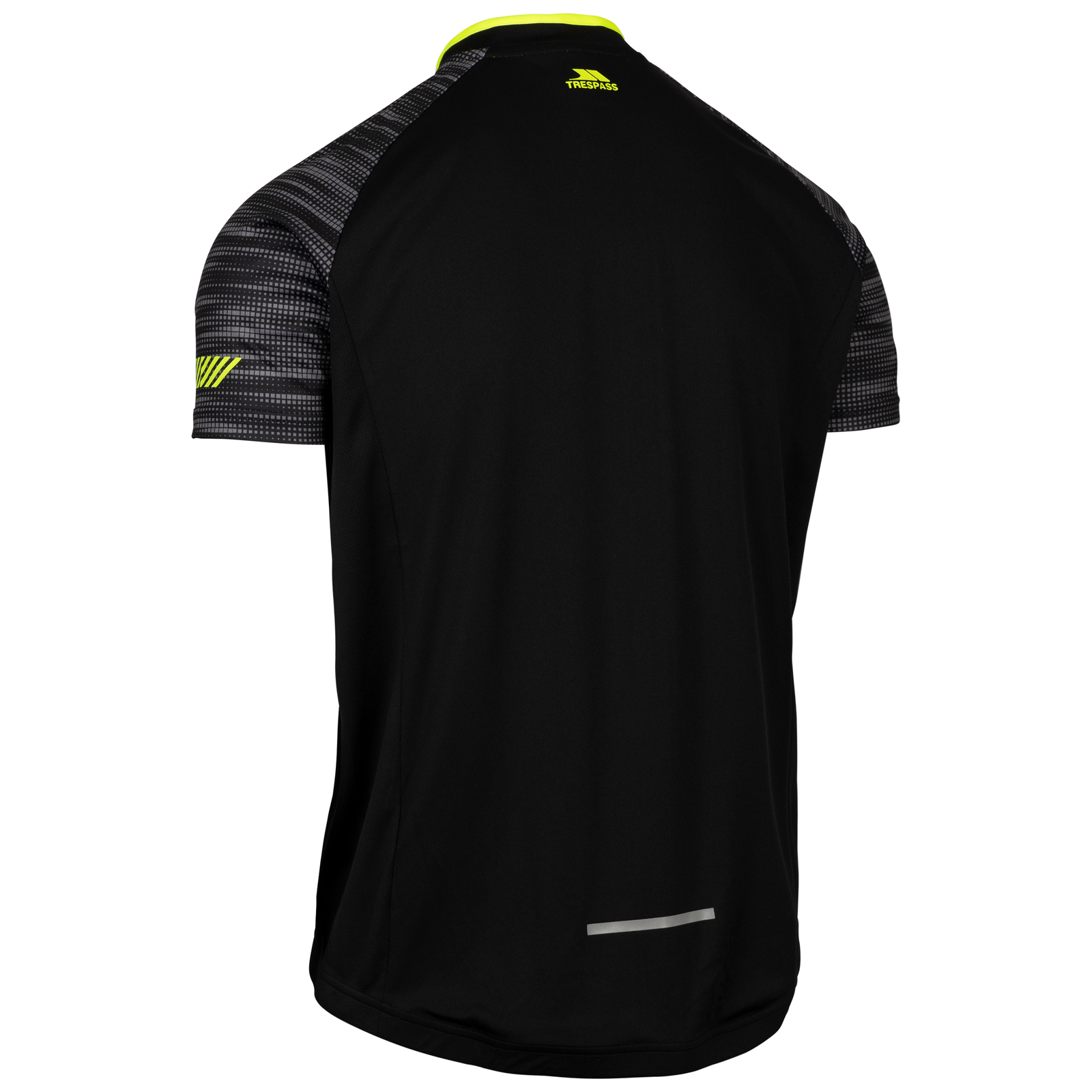 Trespass Mens Activewear Top Reflective Print Back Cycling Top Hazzel gallery
