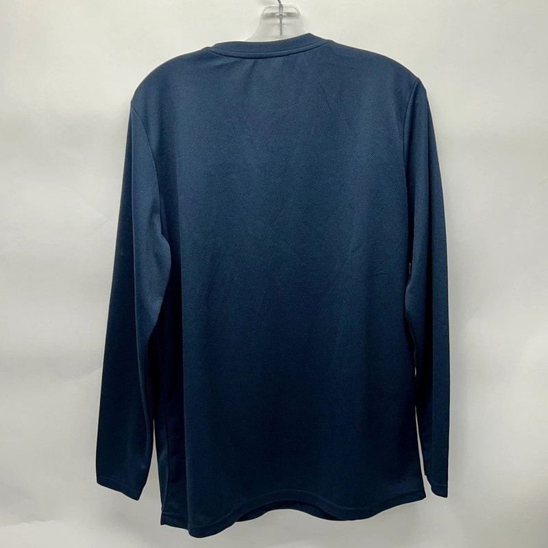Snap-On Men's Blue Polyester Large Henley Shirt (E5) gallery