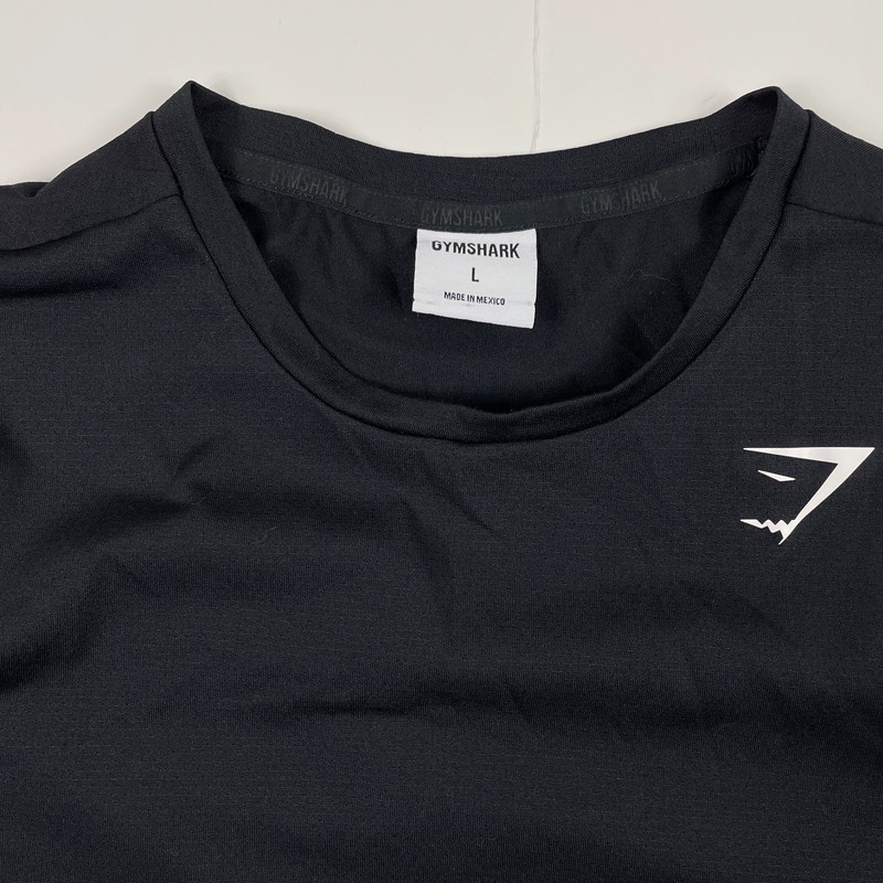 Gymshark Shirt Mens Large Black Short Sleeve Running Workout Gym Bodybuilding gallery