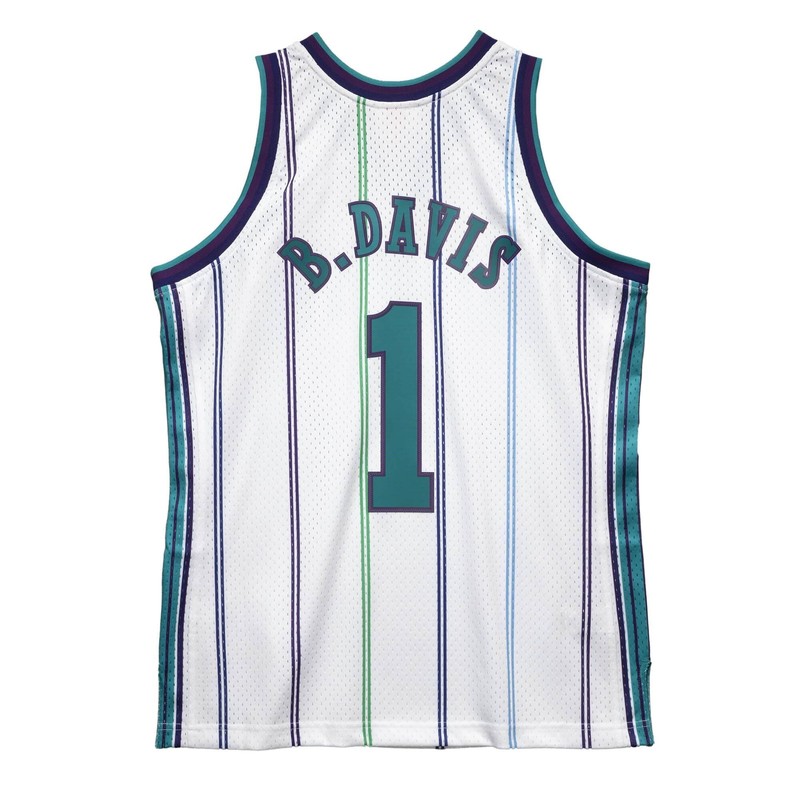 MITCHELL & NESS NBA SWINGMAN JERSEY CHARLOTTE HORNETS 1999 BARON DAVIS gallery