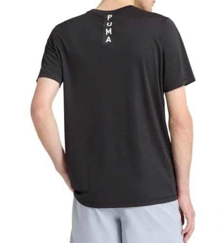 Puma Men's Short Sleeve Active T-Shirt, Black, Size- L (Without Tag) gallery
