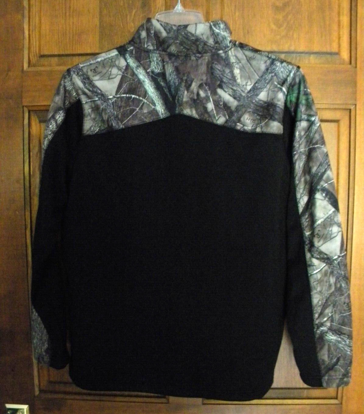 TrueTimber Mens Camo Black Jacket 1/2 Zip Size M gallery