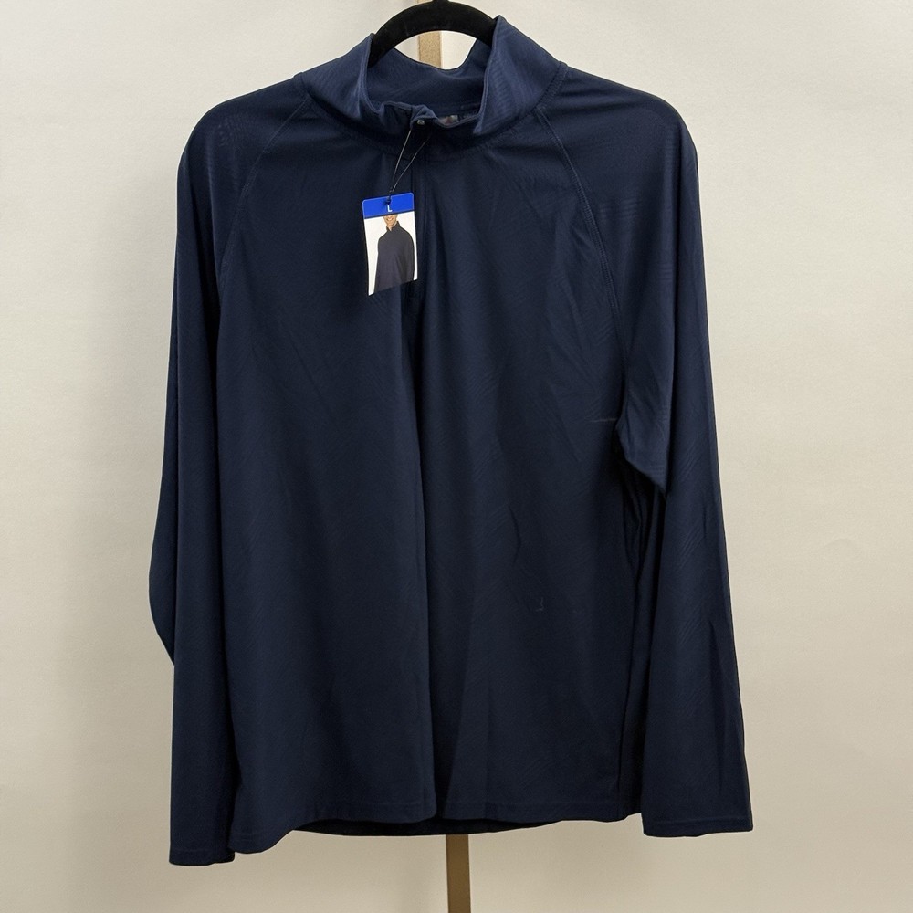 Gerry Men’s Navy Active Quarter Zip Top 1856546 Size L NWT