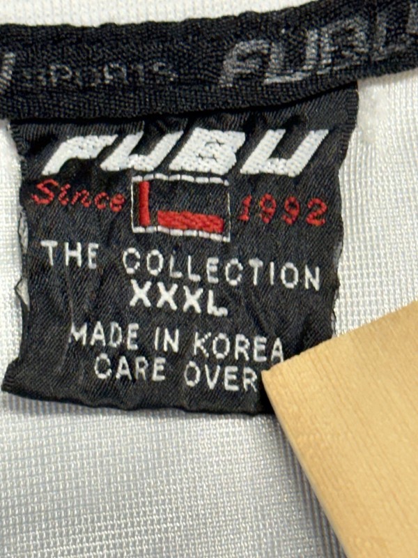 Vintage FUBU Jersey 05 White Red Gradient Mesh Football Shirt XXXL Hip Hop Y2K gallery