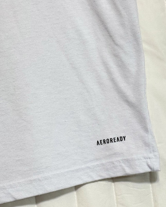 Adidas Training Essentials Feelready Tee T-Shirt White IC7440 AEROREADY Mens gallery