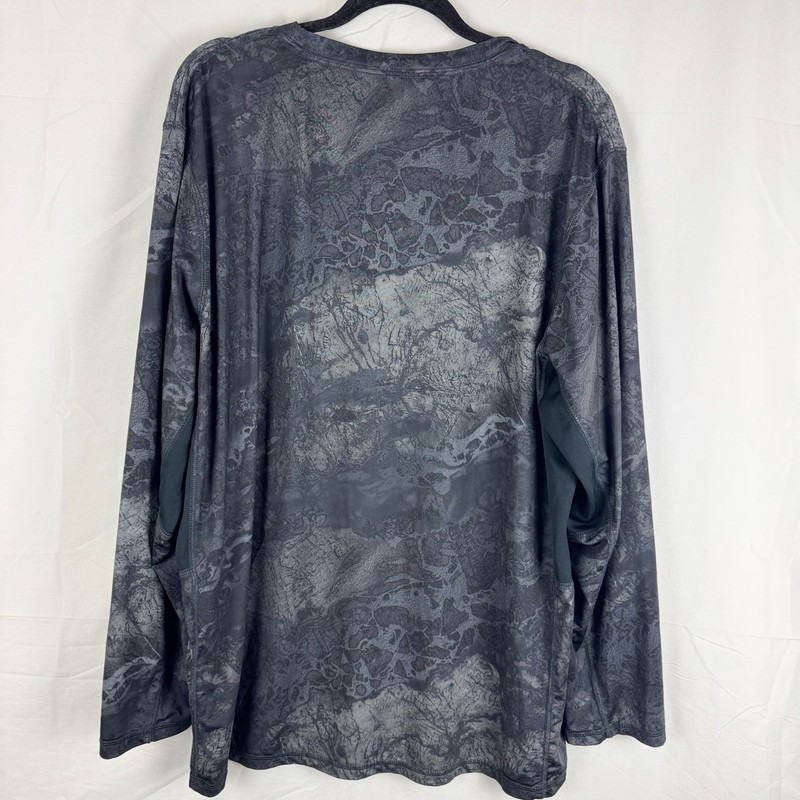 Realtree WAV3 Men’s Performance Fishing Tee Dark Gray 2XL Long Sleeve gallery