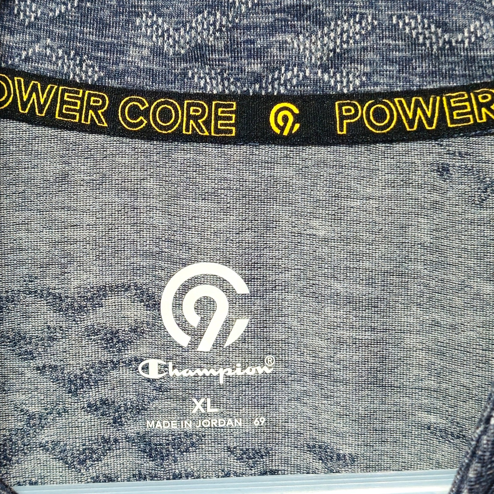 Champion C9 Power Core Mens XL Blue Ombre 1/4 Zip Pullover Thumbholes gallery