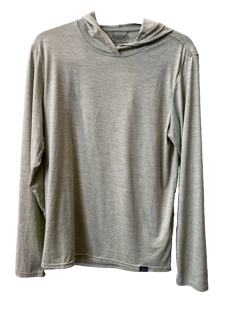 Patagonia Men’s Small Capilene Cool Daily Hoody Sun UPF Hoodie Pullover Green