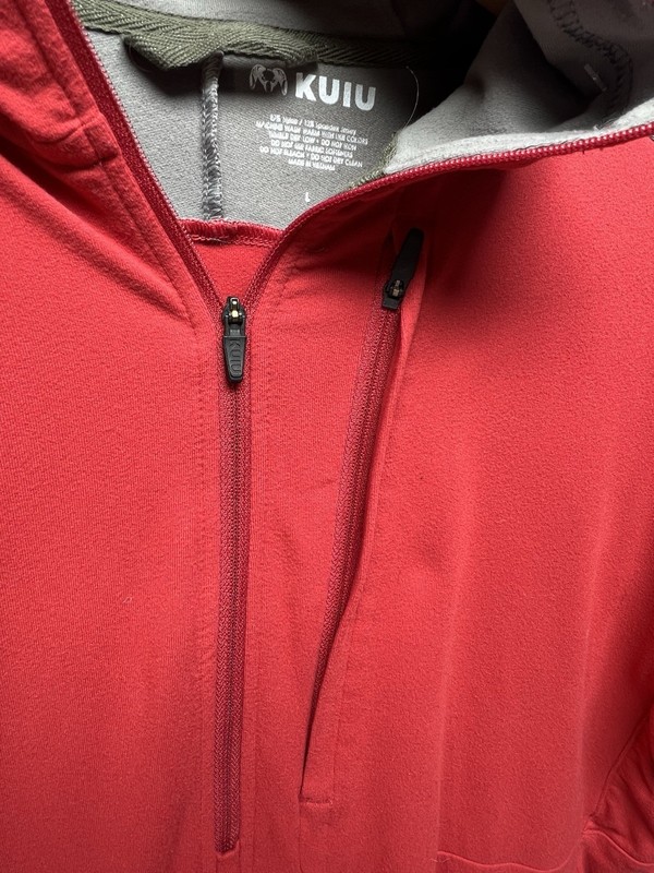 Kuiu Men’s Hoodie Size L 1/2 Zip Long Sleeve Performance Pullover 3 Outdoor Red gallery