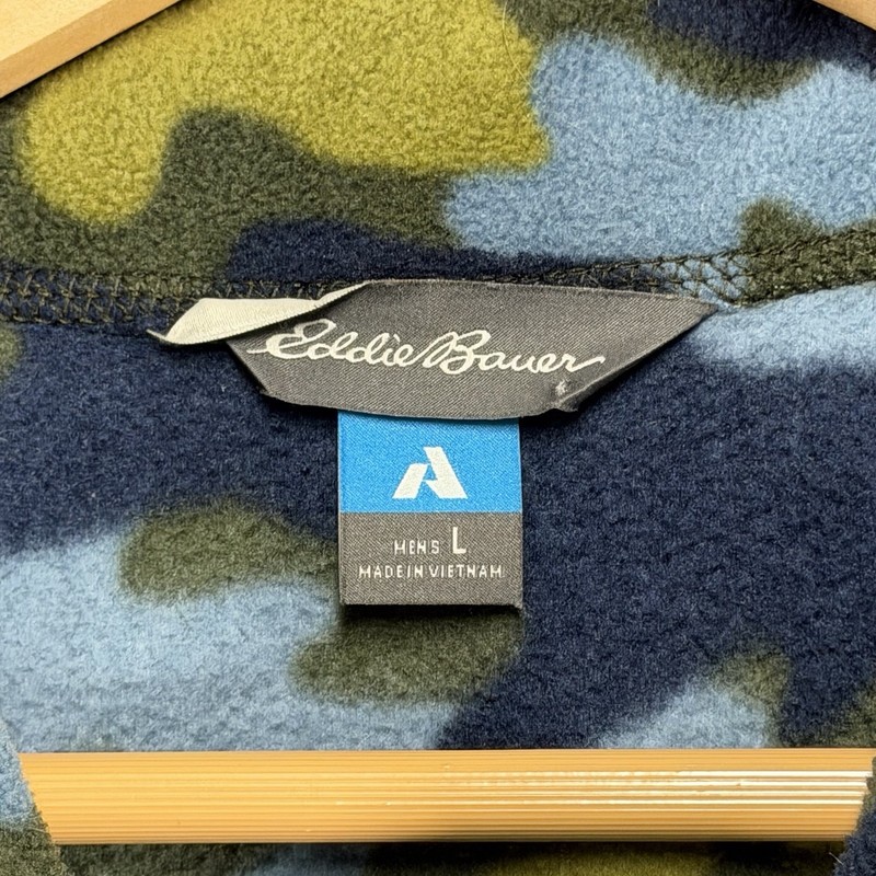 Eddie Bauer First Ascent Cloud Layer Pro Fleece 1/4 Zip Pullover Mens L Camo gallery