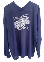 Hystyk Roller Hockey Vintage Mens Sz XL Work Navy Blue White Lounge Gym Play