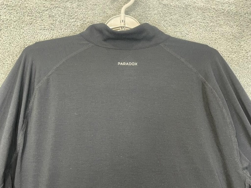 Paradox Pullover Mens XL Black Drirelease Repreve 1/4 Zip Long Sleeve Shirt gallery
