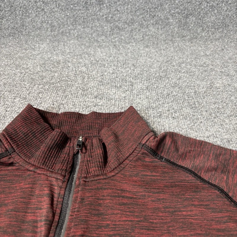 Lululemon Metal Vent Tech 1/2 Zip Pullover Mens Large Red Black Heathered gallery