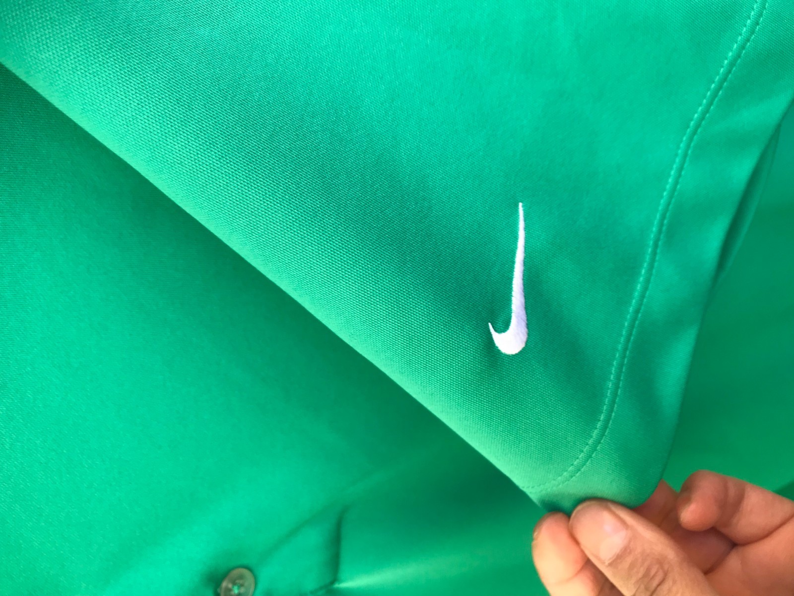 Mens Nike Golf Polo Shirt Green DRI-FIT SIZE L Style 509167 Color 386 gallery