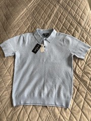 For The Republic Men Collar Sweater Sky Heather Size Small
