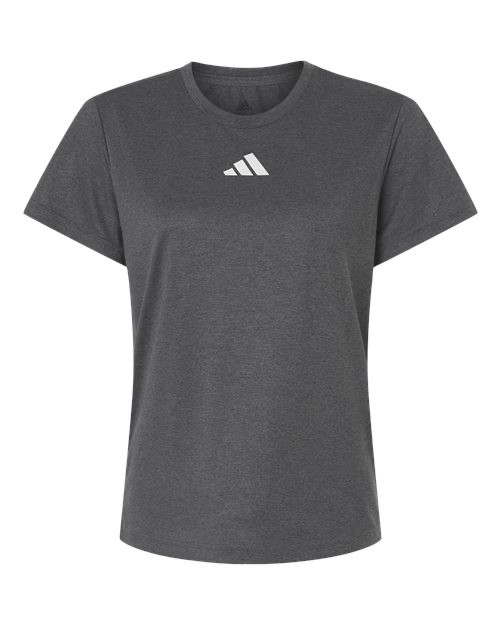 Adidas Women's Small Gray Performance Pre-Game T-Shirt Crew Neck Athletic Tee gallery
