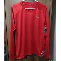 Reebok Premier Running Long Sleeve Athletic Shirt Men’s XL Red Polyester Blend