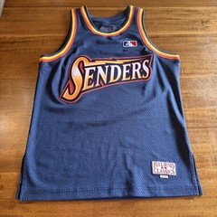 Full Send Classics “Senders” Basketball Jersey Navy Blue Mesh Men’s Small