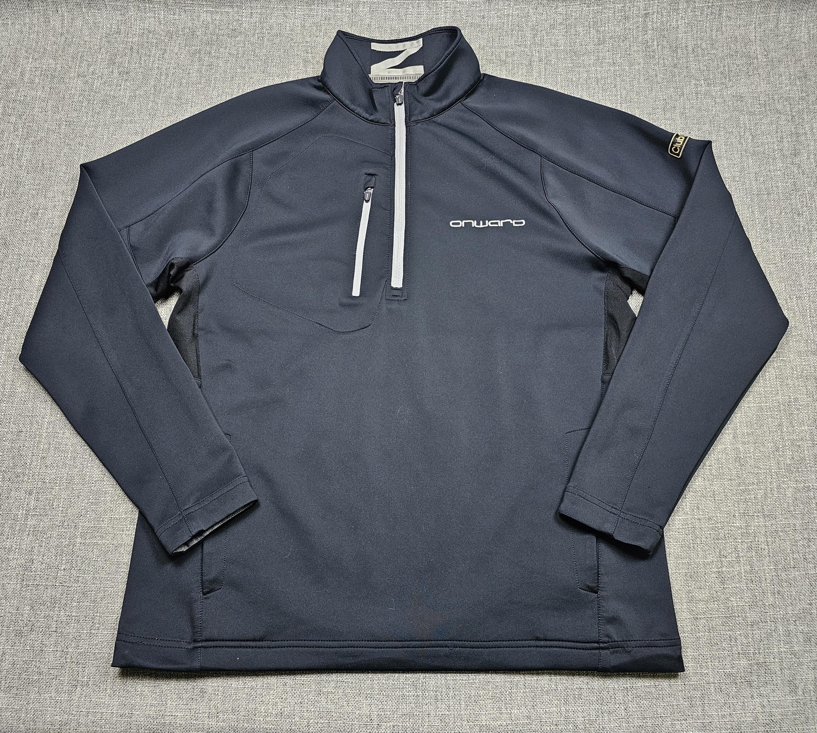 Zero Restriction Pullover Mens Large Blue Tour Series 1/4 Zip Golf Performance gallery