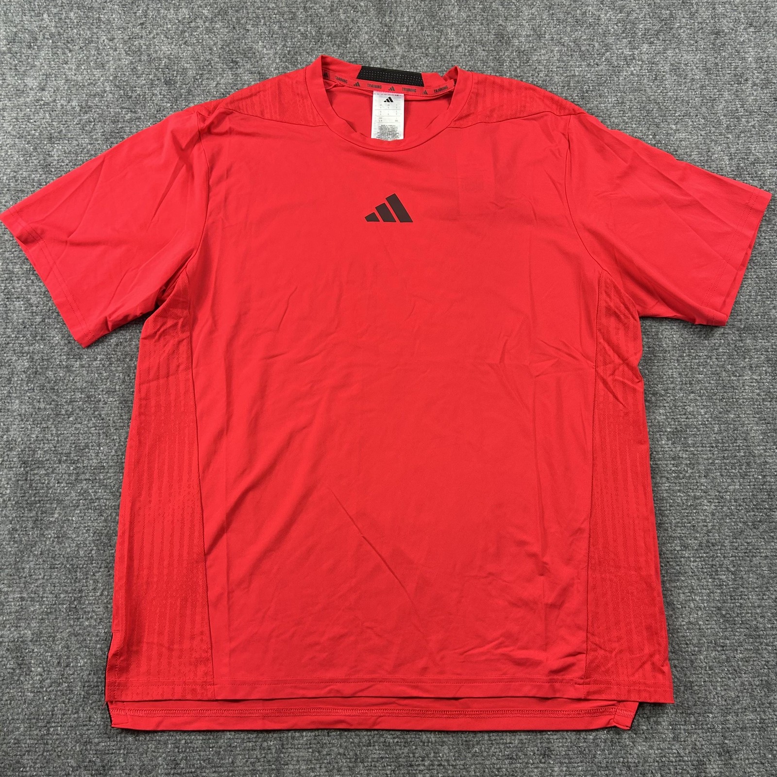 Adidas D4T INT Tee Shirt Mens Large Pure Ruby Red Climacool Training Top gallery