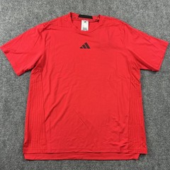 Adidas D4T INT Tee Shirt Mens Large Pure Ruby Red Climacool Training Top