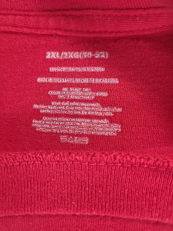 Mistletoe Not Required Holiday Tshirt Red Short Sleeve Sz 2XL (50-52) Christmas gallery