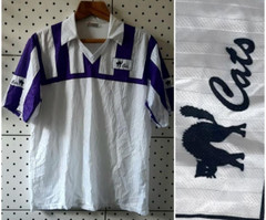 Vintage CATS -TERGAL Comforto Men Sports Knitted T-shirt with Cats. Size XL