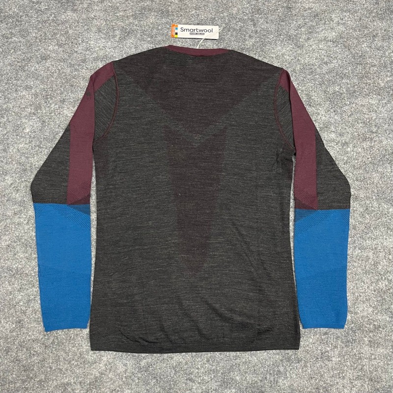 Smartwool Base Layer Mens Medium Bordeaux Blue Intraknit Thermal Merino Wool NEW gallery