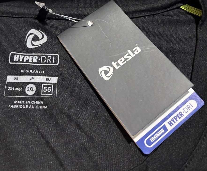 Tesla Training Hyper Dri Black Shirt Size 3XL New With Tags gallery