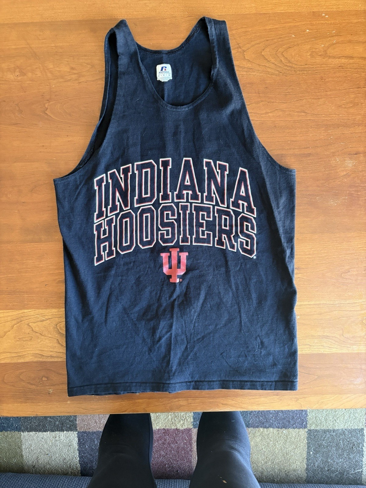 Russell Indiana Hoosier Men’s Tank Top Medium Black gallery