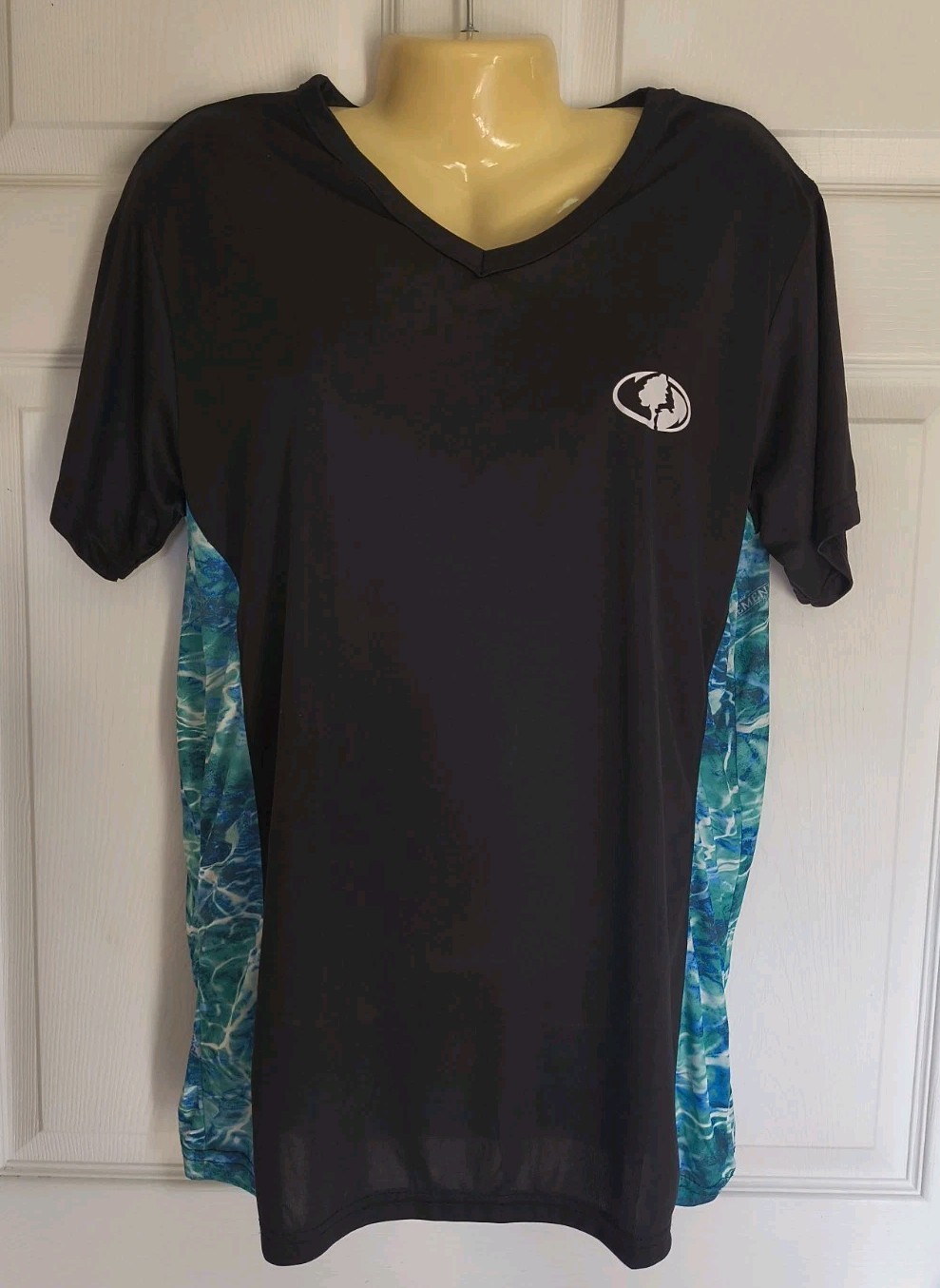 ​Men's Mossy Oak Fishing Elements Aqua S/S Performance Shirt - Size 1X gallery
