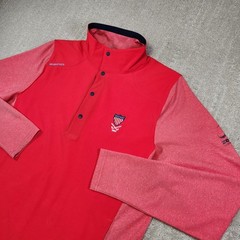 Zero Restriction Golf Sweatshirt Men Medium 1/4 Button Water Resistant Hybird