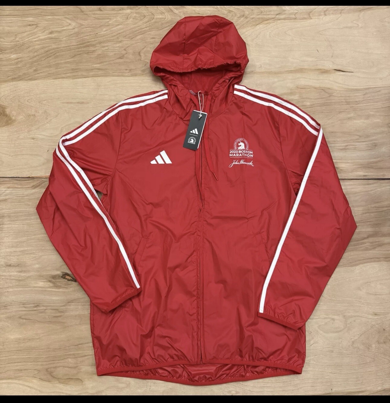 XL- ADIDAS Men's 2023 Boston Marathon Medical Full-Zip Running Jacket NEW gallery