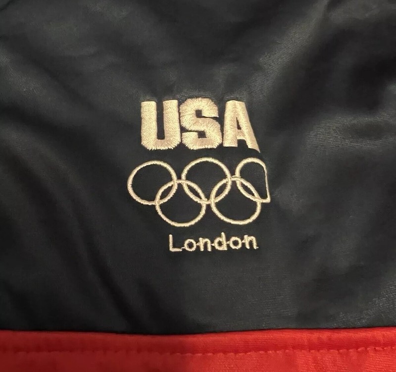 USA Olympic Committee Pullover Size Adult XL Jacket London Made in U.S.A gallery