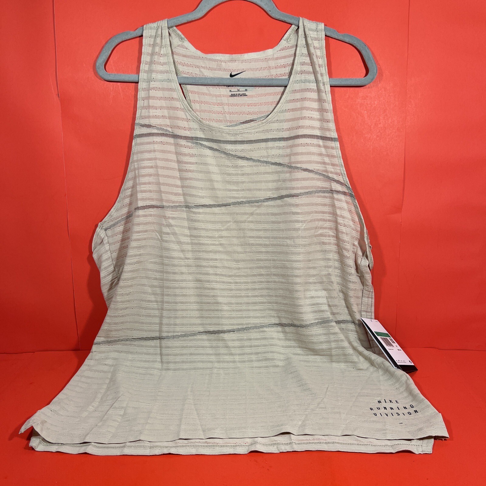 Nike Dri-Fit ADV Running Tank. Tan. Size XL. Retail $85. NWT gallery