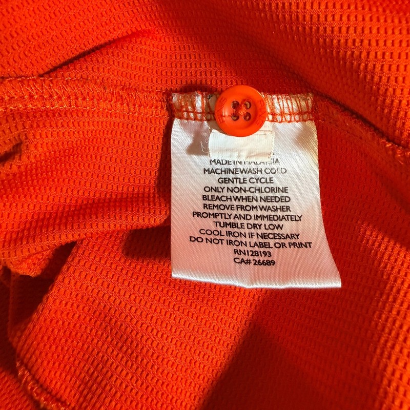 PING Apparel Long Sleeve Performance Golf Shirt Mens XL Orange Sports Outdoors gallery