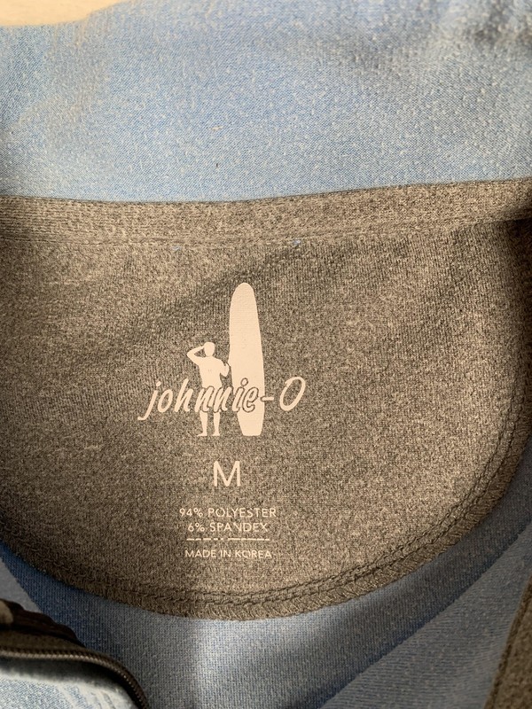 Johnnie-O 1/4 Zip Pullover Mens Medium Blue President's Cup Golf Performance gallery